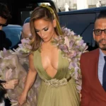 Jennifer Lopez Stuns in a Floral Fantasy at Paris Fashion Week